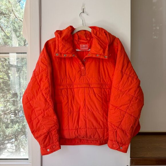 NWT Free People Movement Pippa Packable Pullover Puffer Jacket Electric Sunset - Picture 4 of 11